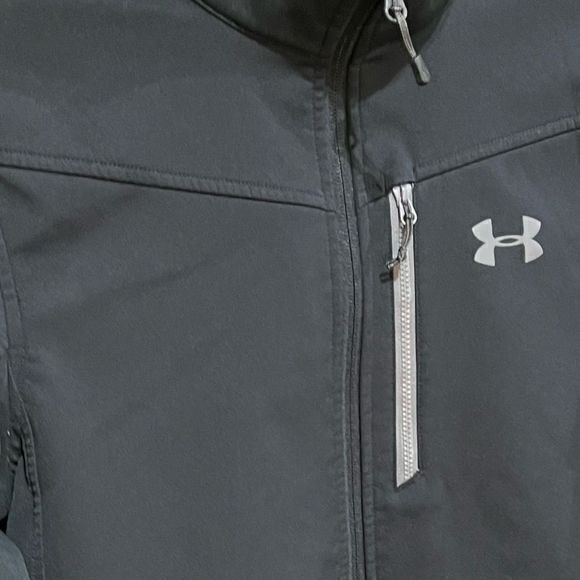 Under Armour Men's Cold Gear Infrared Shield Fitted‎ Jacket Black Size Small - Picture 3 of 6